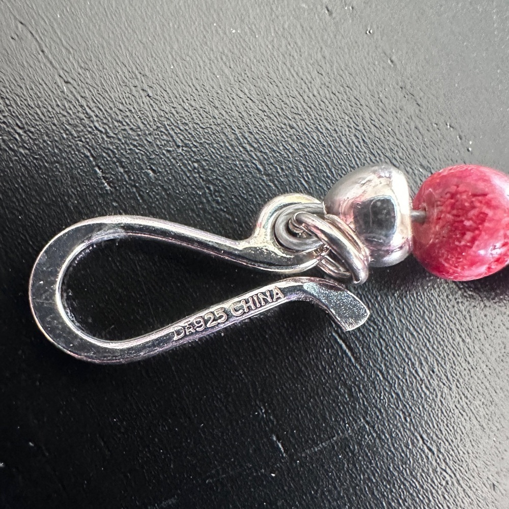 Red coral statement bead necklace by Jay King - Picture 8 of 11